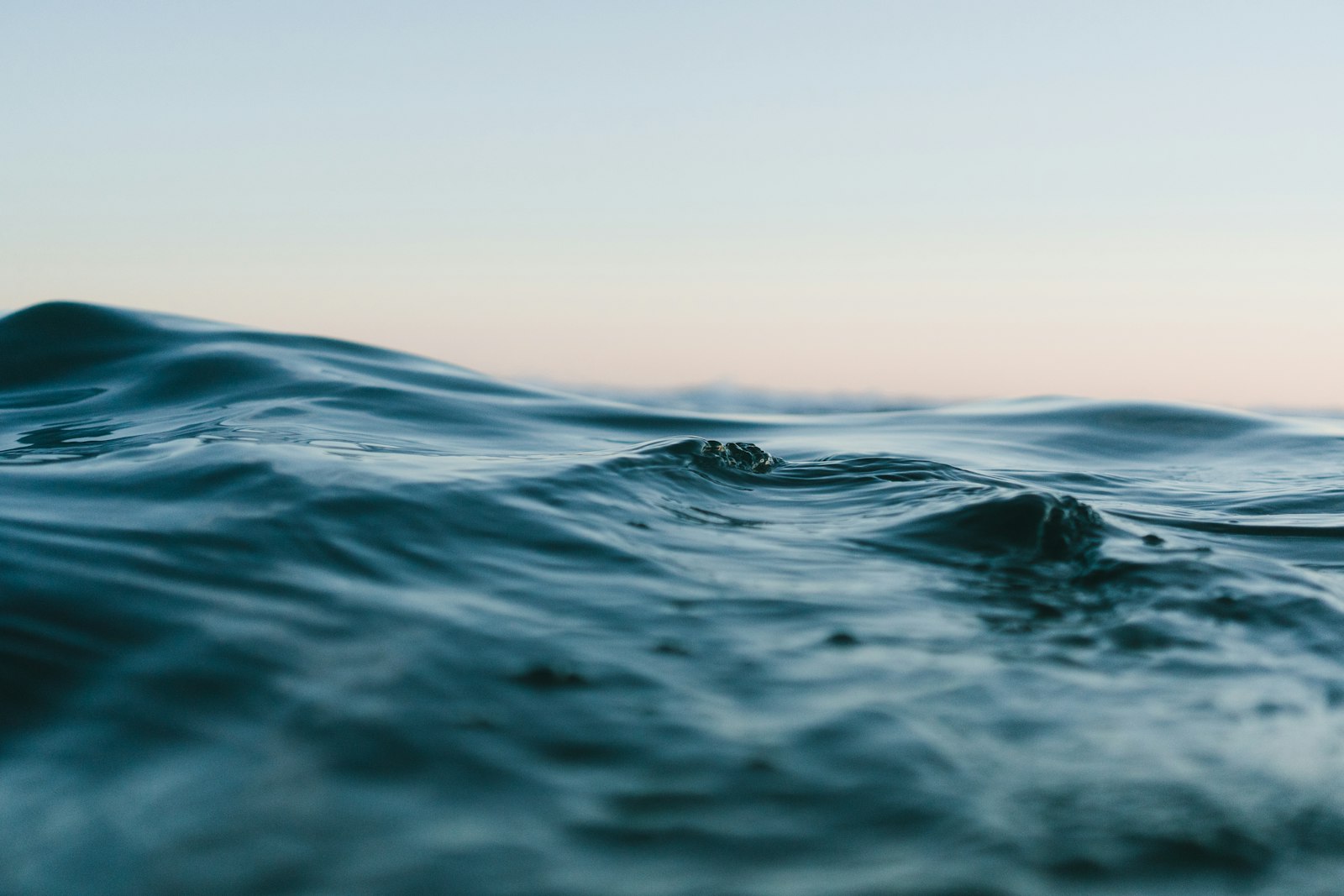 Pacific water at dusk